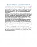 Recuperación de metales y descontaminación de aguas