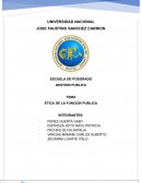 Ética y la función pública