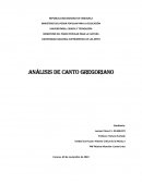 Analisis canto Gregoriano