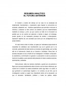 Resumen analítico El futuro anterior