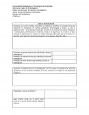 Matriz construcción de idea de investigación