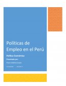 Políticas de Empleo en el Perú