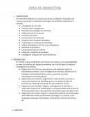 Area de marketing