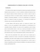 Habilidades de una persona para ser y convivir