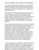 ¿Qué es la informática y cómo se relaciona con las matemáticas?