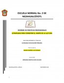 Informe de prácticas profesionales estrategias para fomentar el habito de la lectura