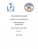 Análisis de variación y tendencia del E.S.F.