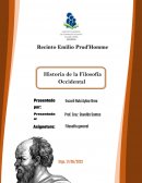 Historia de la Filosofía Occidental