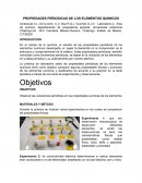 Propiedades periódicas de los elementos químicos