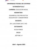 Desarrollo de proyectos educativos y comunitarios