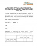 Cuestionario para la comprensión lectora