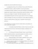 Examen final de fundamento de finanzas