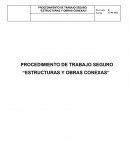 Procedimiento de trabajo seguro “Estructuras y obras conexas”