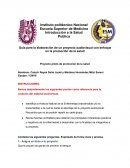 Guía para la elaboración de un proyecto audiovisual con enfoque en la promoción de la salud