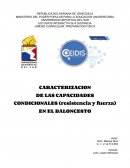 Caracterización de la resistencia y fuerza en el baloncesto