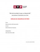 Análisis de desempleo en Perú