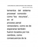 Ensayo recursos derecho procesal penal venezolano