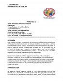 Práctica: Movimiento Rectilíneo Uniforme