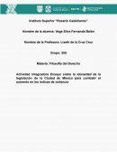 Ensayo sobre la idoneidad de la legislación de la Ciudad de México para combatir el aumento en los índices de violencia