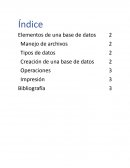 Elementos de una base de datos