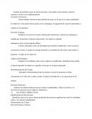 Analizar las posibles causas de las desviaciones