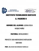 Proyecto Casa habitacion de instalacion sanitaria