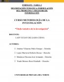 Delimitación del tema y formulación del problema de investigación