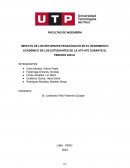 Impacto de los refuerzos pedagógicos en el rendimiento académico de los estudiantes de la UTP-ATE durante el periodo 2023-II