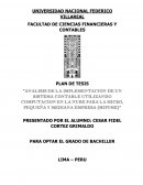 Analisis de la implementacion de un sistema contable utilizando computación en la Nube para MIPYME