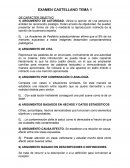Apuntes examen castellano