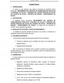 Mejoramiento del servicio de transitabilidad vehicular y peatonal en calles y avenidas del centro poblado de Accha