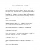 Cálculo de aproximaciones usando la diferencial