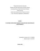 El sistema de recursos humanos, ubicación del sub-sistema de adiestramiento