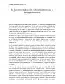 La descontextualización y el dislocamiento en la época posmoderna