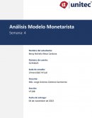 Tarea del monetarismo