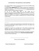 Acta Administrativa “Falta injustificada y/o retardo injustificado”