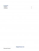 Deportivos S.A Información Financiera