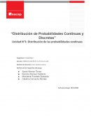 Informe probabilidad continua y discontinua