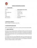 Informe psicopedagógico de ingreso