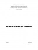 Balance general de empresas