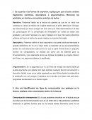 Tipos de comunicación que aparecen en la lectura