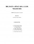 Big data aplicada a los negocios