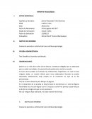 Evaluar al paciente a solicitud del curso de Neuropsicología