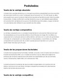 Teorias del comercio internacional