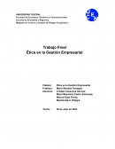 Ética en la Gestión Empresarial