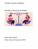 Mujeres e igualdad de género