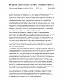 La comunicación asertiva en el campo laboral