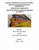 Matematicas financieras. Proyecto parcial: Manejo de tarjetas de crédito