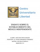 Ensayo sobre el establecimiento del México independiente
