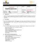 Procedimiento específico para acarreo con camión de volteo